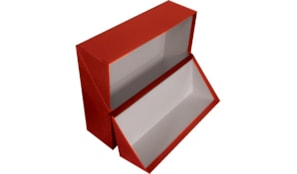 Caixa Arquivo Frances (365x280x100mm) Almaco Vermelho - 1un