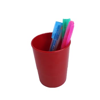 Porta Lapis Opaco Vermelho