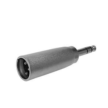 Adaptador XLR 3P macho/Jack 6,35mm macho stereo