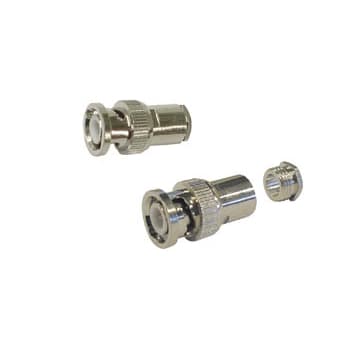 Ficha BNC femea RG6/U de torcao/enroscamento
