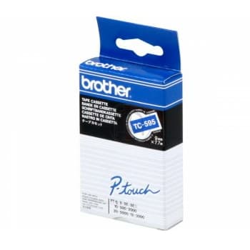 Fita Laminada 9mmx7,7mts Azul/Branco