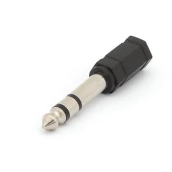 Adaptador Jack 3.5mm Fêmea / 6.35mm Macho
