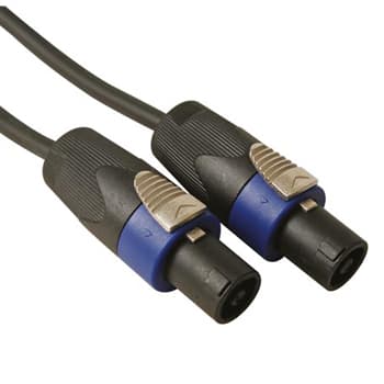 Cabo profissional coluna 2x1,5mm, 2x6,35mm Jack azul 15mts