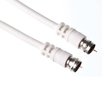 Cabo coaxial com fichas tipo F macho/macho basic 10m