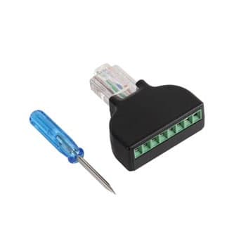 Adaptador Terminal para Aparafusar RJ45 8P8C
