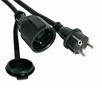 Extensao Electrica 5mt Preto