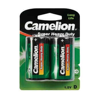 Pilhas Zinc Carbon D / LR20 1.5V  8000mAh 2un