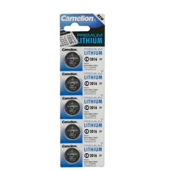 Pilha Lithium CR2016 3,0V 85mAh 5un/blister