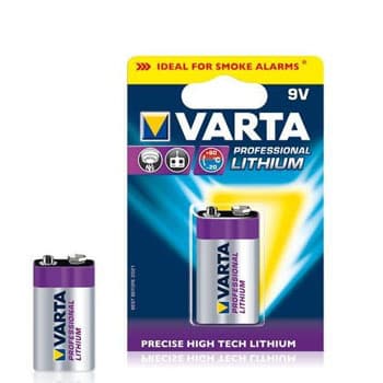Pilha Lithium profissional Varta (6122) 9V-1200mAh 1un