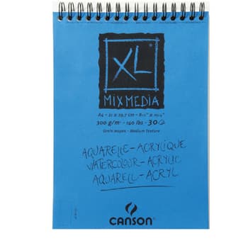 Bloco Espiralado Canson XL Mix Media A5 300gr 30F