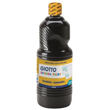 Guache Liquido Giotto Escolar 1 Litro Preto