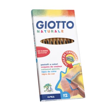 Lapis Cor 18cm Giotto Natural Cx Cartao 12un