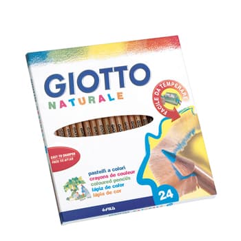 Lapis Cor 18cm Giotto Natural Cx Cartao 24un