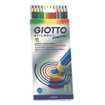 Lápis Cor Aguarelável Giotto Stilnovo Cx Cartão 12un