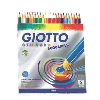 Lápis Cor Aguarelável Giotto Stilnovo Cx Cartão 24un