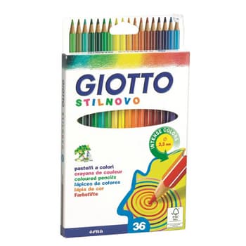 Lapis Cor 18cm Giotto Stilnovo Cx Cartao 36un