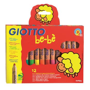 Lapis Cor Giotto Be-Be 12un + 1 Afia