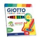 Marcador Feltro Giotto Turbo Color 12 Cores