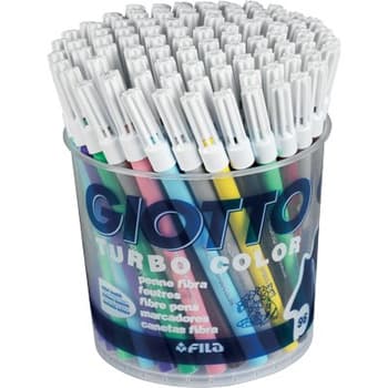 Marcador Feltro Giotto Turbo Color Copo 96Unid 8X12 Cores