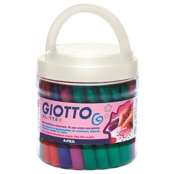 Marcadores Giotto Glitter Glue Cores Sortidas 50x10,5ml