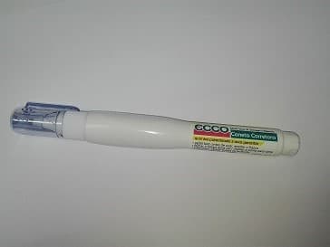 Corretor Caneta Ecco Ponta Metal Roller 7ml 1un