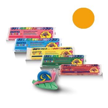 Plasticina Giotto Patplume 350gr Laranja