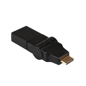 Mini Adaptador HDMI Macho / Fêmea Rotativo