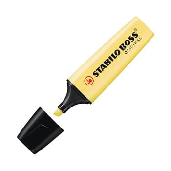 Marcador Fluorescente Stabilo Boss Pastel Amarelo 70/144 10u