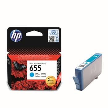 Tinteiro HP 655 Azul CZ110A 600 Pág.