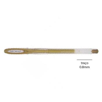 Esferografica Gel Uni UM120NM Signo NobleMetal 0.8mm Ouro-1u
