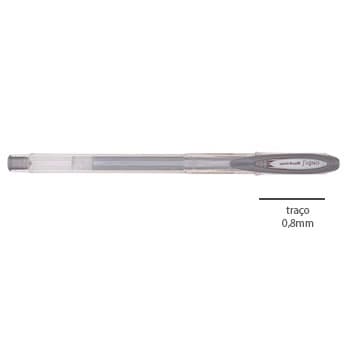 Esferografica Gel Uni UM120NM Signo NobleMetal 0.8mm Prata-1