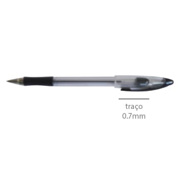 Esferografica Gel 0.7mm Preta 1 unid