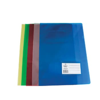 Classificador Plastico c/Bolsa int,Visor,Etiq Azul-1un