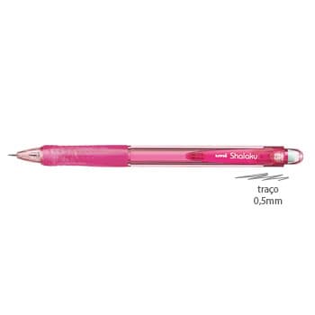 Lapiseira 0,5mm UNI Shalaku M5-100 Rosa- 1un