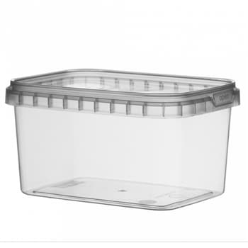 Caixa Alimentar PP Plástico Retangular 425ml 1un