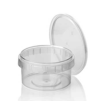 Caixa Alimentar PP Plástico Redonda 480ml 40un