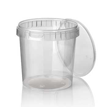 Caixa Alimentar PP Plástico Redonda 770ml 30un