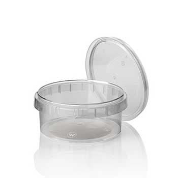 Caixa Alimentar PP Plástico Redonda 300ml 50un