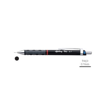 Lapiseira 0,7mm Rotring Tikky II Preto 1un