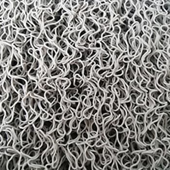 Tapete de Malha em PVC s/Fundo 14mm Cinza-Metro Linear
