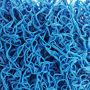 Tapete de Malha em PVC s/Fundo 14mm Azul-Metro Linear