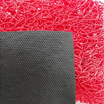 Tapete de Malha em PVC c/Fundo 14mm Vermelho-Metro Linear