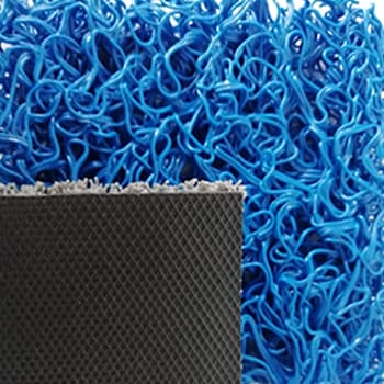Tapete de Malha em PVC c/Fundo 14mm Azul-Metro Linear