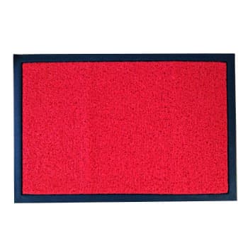 Tapete Desinfeção de Malha em PVC 40x60cm c/Rebordo Vermelho
