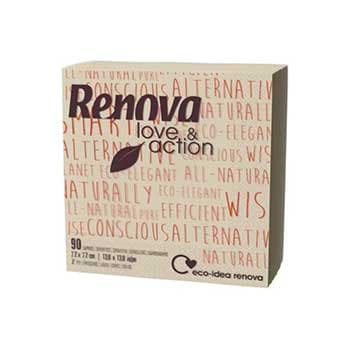Guardanapos 22x22cm 2fls Renova Love&Action 90un