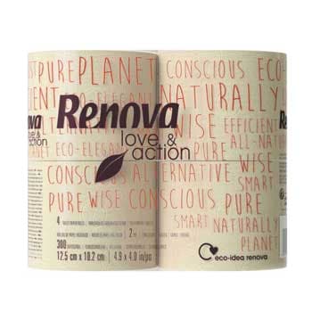 Papel Higienico Domestico 12,5mtsx10.2cm Renova Love&Action