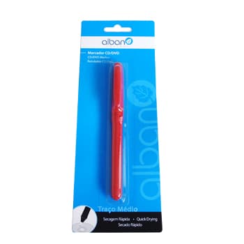 Marcador Perm. Medio CD/DVD Vermelho Blister 1 Uni