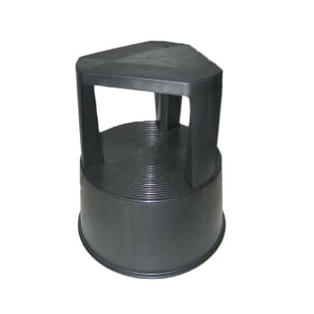 Tamborete/Escadote Plastico 2 Niveis 45cm Altura Cinza