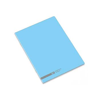 Caderno Agrafado Ambar School A5 Quadri 70gr 48Fls Azul