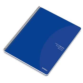 Caderno Espiral Ambar C/Azul A4 Pautado 70gr 80Fls